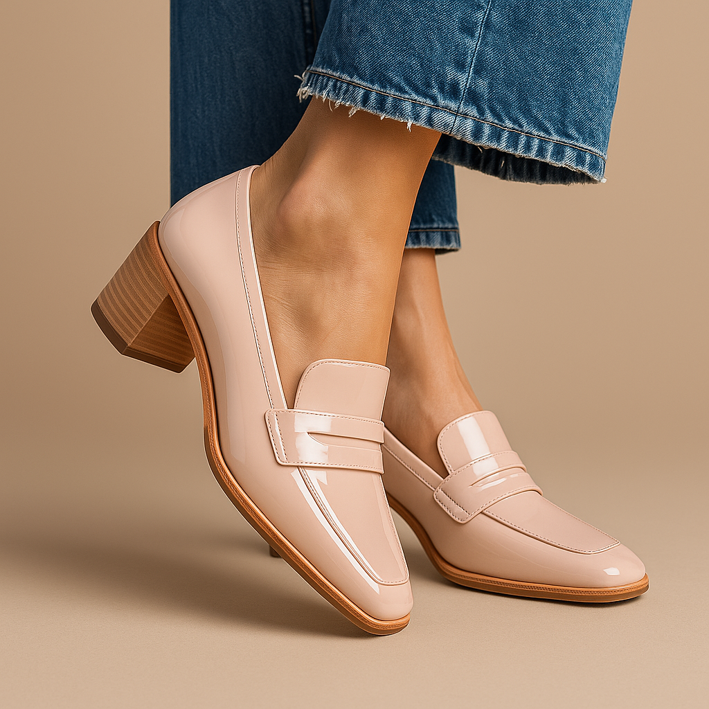 Elaine | Lakierowane loafersy