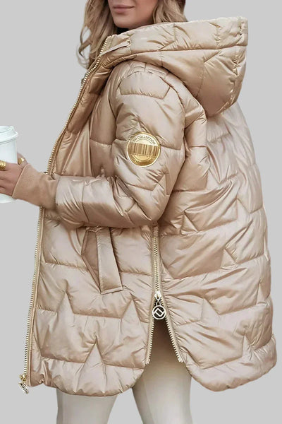 Amy | Elegancki płaszcz zimowy z kapturem